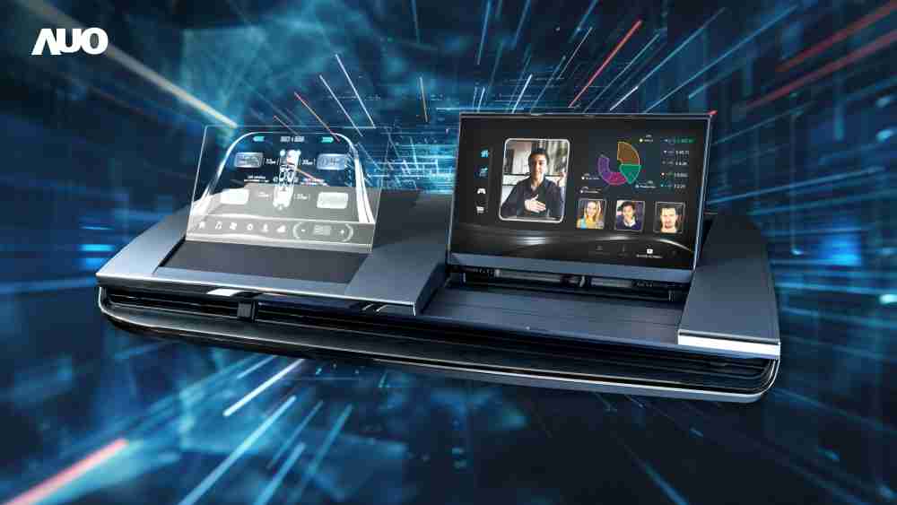 万利Micro LED Display HMI解决方案打造透明Micro LED前座仪表，，，呈现信息并保留驾驶视野开阔；亦为副驾驶座乘客打造收放自如的Micro LED屏幕，，，，在不影响显示质量的前提于显示区内建镜头，，让用户能与视讯对象直接眼神接触，，提供绝佳的双向沟通体验