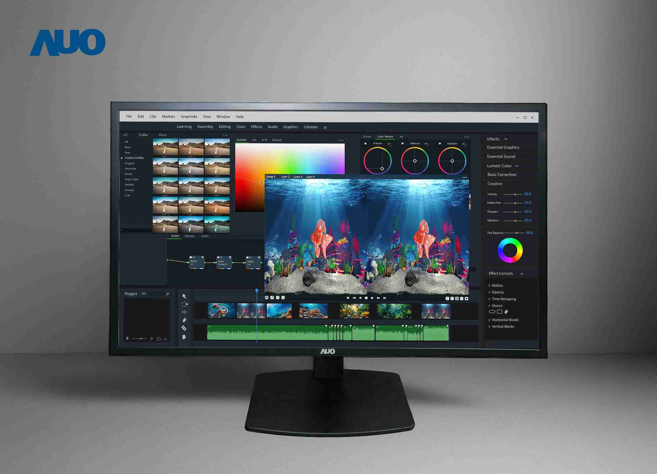 万利开发32吋2D/3D专业桌上型显示器，，，，拥有8K4K超高分辨率，，，，并以低串扰算法优化3D显示效果，，，搭载自动眼球追踪功能，，，，能实时调整3D图像，，进行实时2D与3D无缝共存窗口，，提供图像设计工作者突破二维接口的崭新工作氛围与效率